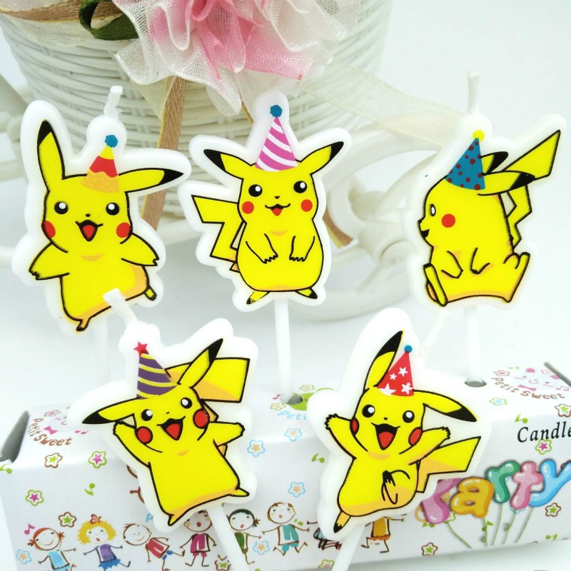 5 pçs/lote pokemon bolo de ani - Pokemon Anime Merchandise avaliação e preço