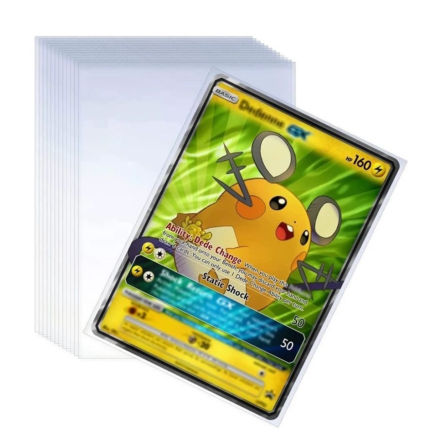 100 pçs mangas de cartão de jo - Collector Card Sleeve avaliação e preço