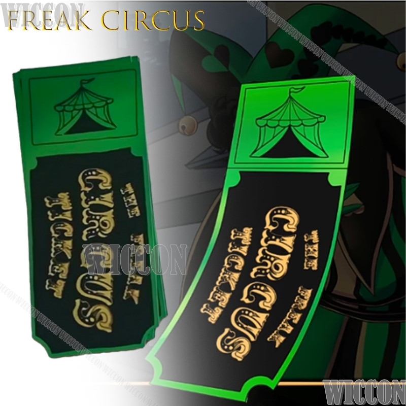 Freak circo bilhete cartão ver - Anime Merchandise In Japanese avaliação e preço