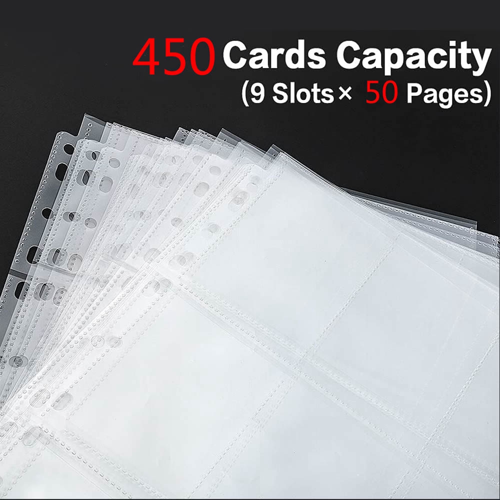 50 páginas 450 bolsos único la - Collector Card Sleeve avaliação e preço