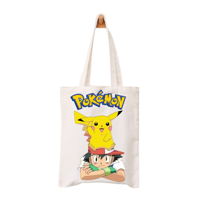 Bolsas de lona de anime pokemo - Pokemon Anime Merchandise avaliação e preço